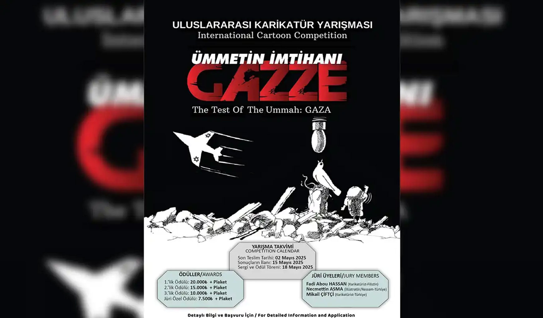 Karikatür yarışmasına başvuru yapanların tam listesi