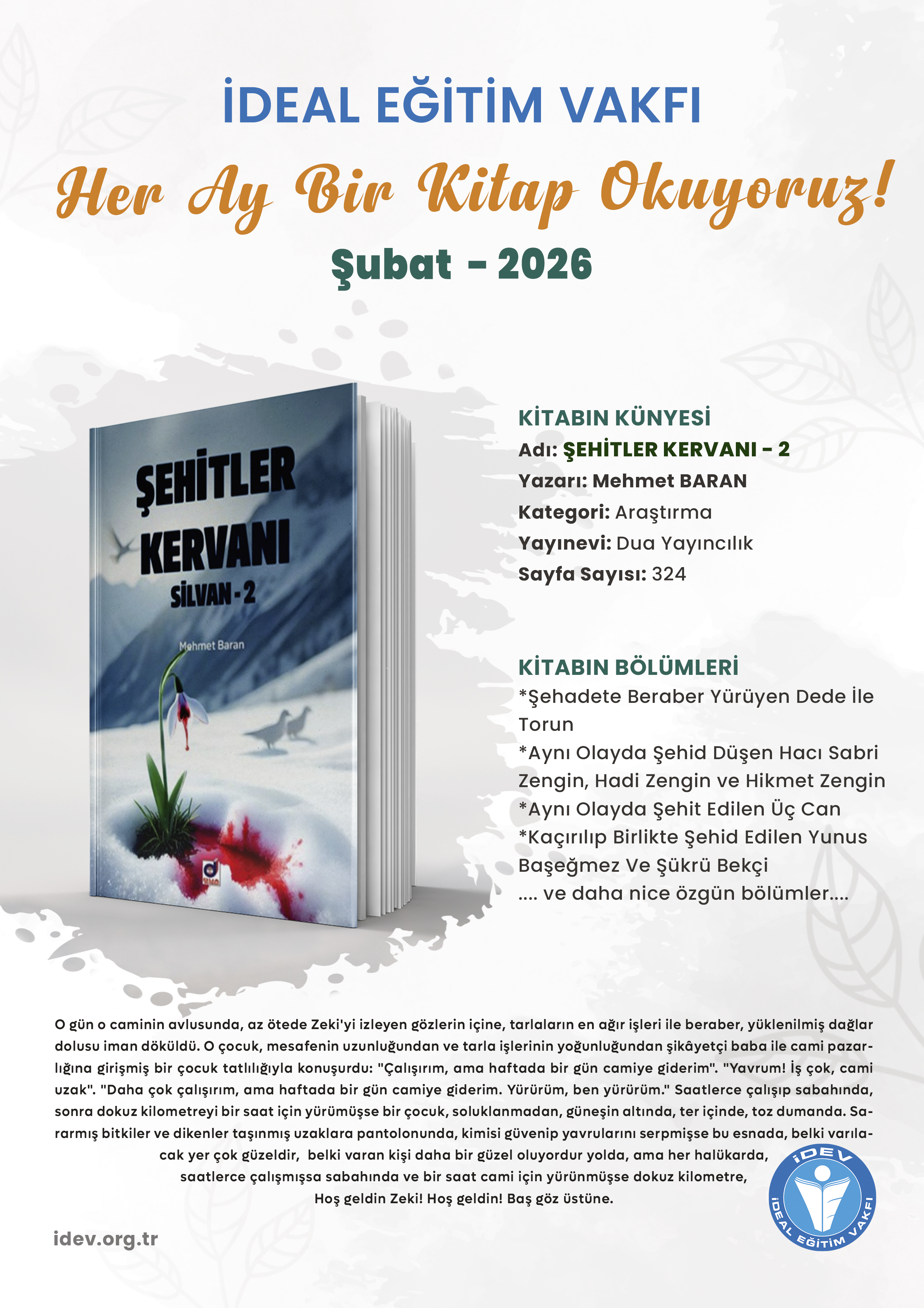 2026 Şubat Ayın Kitabı Projesi