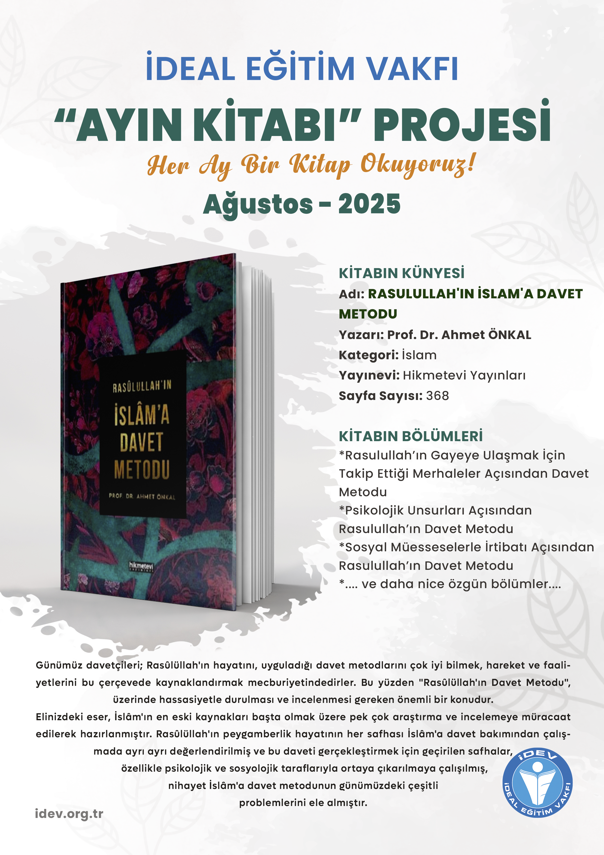 2025 Ağustos Ayın Kitabı Projesi