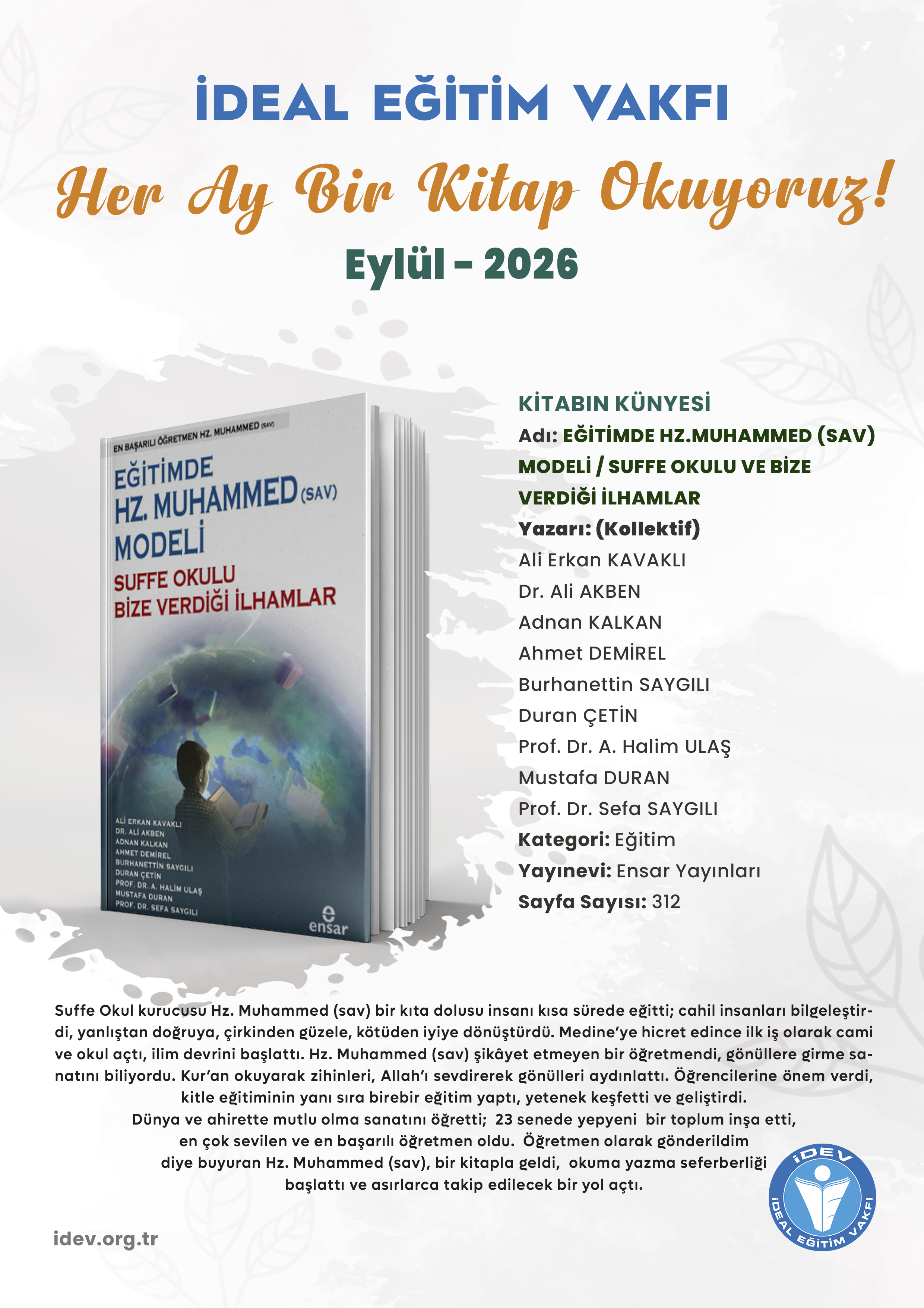 2026 Eylül Ayın Kitabı Projesi